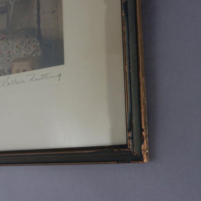 Paper Antique Wallace Nutting Print “A Fine Effect” Signed C1900 For Sale - Image 7 of 8