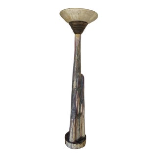 1980s Modern Abstract Hand-Crafted Lamp For Sale