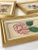 Linen Antique 19th Century Hand Painted Watercolor Victorian Botanical Prints in Gilt Frames For Sale - Image 8 of 9