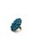 Contemporary Bochic “Orient” Diamond & Turquoise Retro Ring Set In 18K Gold & Silver For Sale - Image 3 of 6