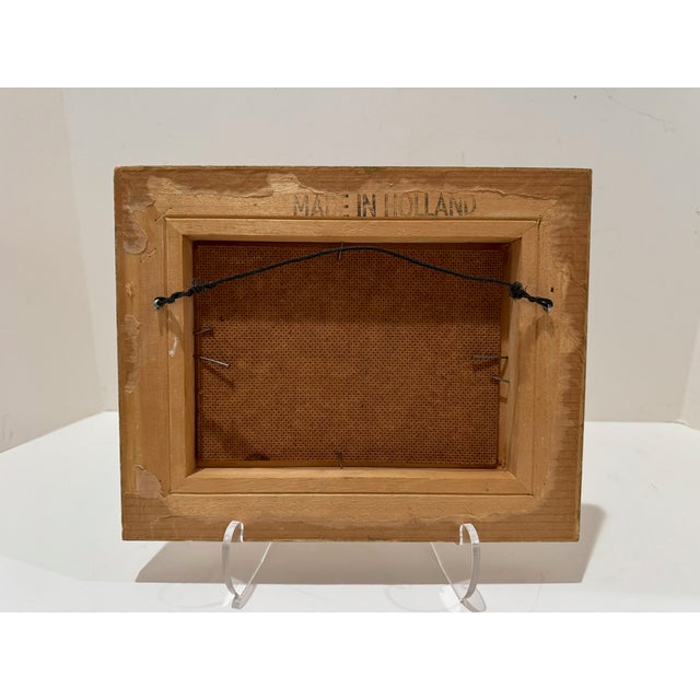 Mid 20th Century Framed v. Weley Still Life Oil on Board With Floral Vase and Candle For Sale In Atlanta - Image 6 of 7