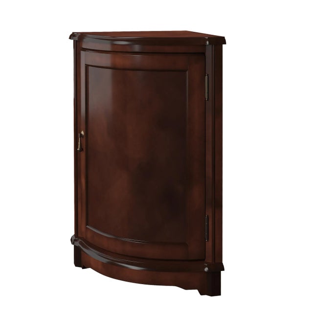 Wood Durham Corner Cabinet, Cherry Brown For Sale - Image 7 of 8