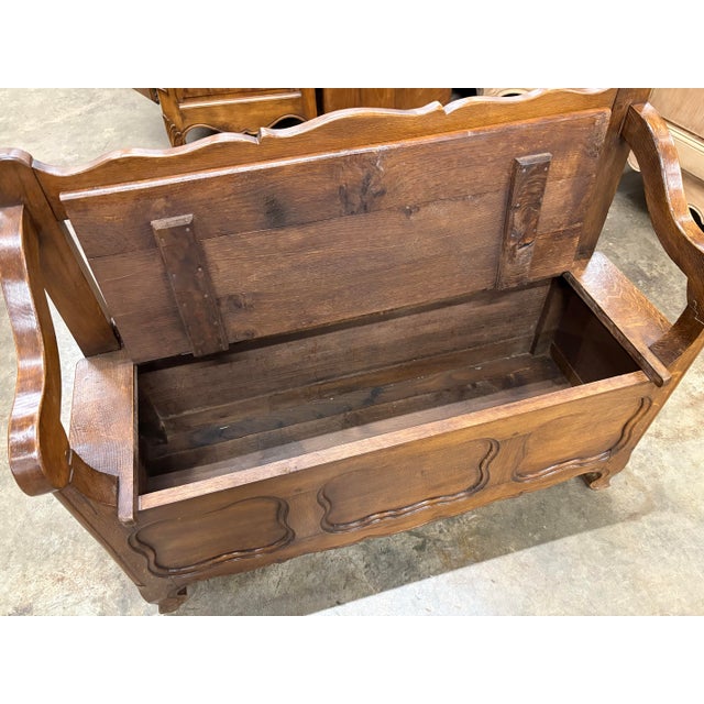 Mid 19th Century 19th Century Church Bench Chestnut Wood From Paris France For Sale - Image 5 of 5