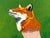 Textile Alex Paulus “You're looking good just like a snake in the grass” Contemporary Fox Painting, 2018 For Sale - Image 7 of 7