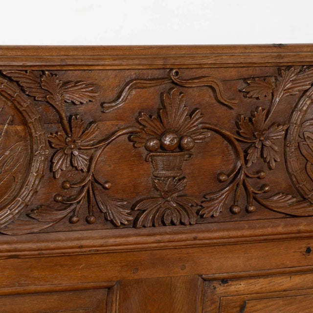 Early 19th Century Swedish Carved Oak Bench For Sale - Image 9 of 17