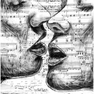 "The Greatest Thing You'll Ever Learn" Contemporary Abstract Figurative Mixed-Media Painting by Robert Lebsack For Sale