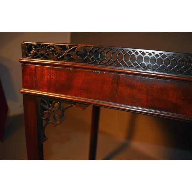 Chippendale Late 18th Century George III Mahogany Silver Table For Sale - Image 3 of 8