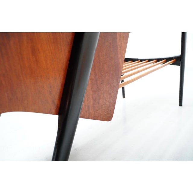 Vintage Coffee Table with Built-in Bar by Alfred Hendrickx for Belform, 1950s For Sale - Image 9 of 15