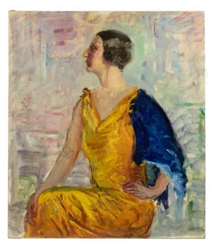 Antonio Feltrinelli, Portrait of Woman, Oil Painting, 1930s