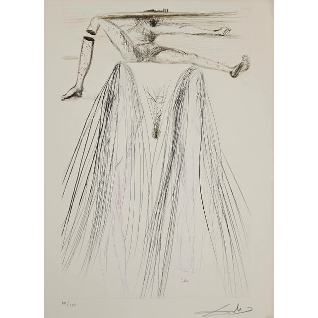 Salvador Dalí - The Beliagog Géant (the Giant Beliagog) - Drypoint - 1969 For Sale