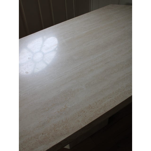 Stone Vintage Travertine Dining Table, 1960s For Sale - Image 7 of 13