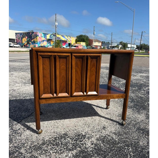 Wood Mid Century Thomasville Urbana Server W Refinished Top For Sale - Image 7 of 13