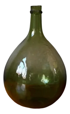 Small Antique Blown Glass Carboy from Befos, 1900