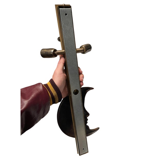 Metal Bronze and Glass Wall Sconces by Sergio Bustamante, 1970, Set of 2 For Sale - Image 7 of 10