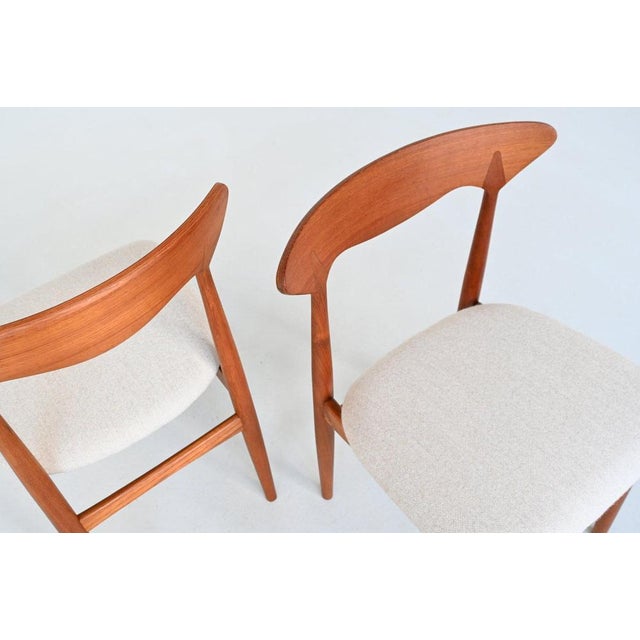 Dining Chairs in Teak attributed to Christian Linneberg, Denmark, 1960s, Set of 6 For Sale - Image 13 of 18