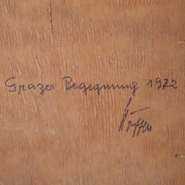 Mountain Landscape, Oil Painting on Board, 1972, Framed For Sale - Image 10 of 15