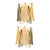 Scenographic and luxury murano glass wall sconces “rondini” elements in murano glass poured over a mold from a traditional...