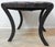 Black Woven Leather Strap Stool With Saber Legs For Sale - Image 8 of 9