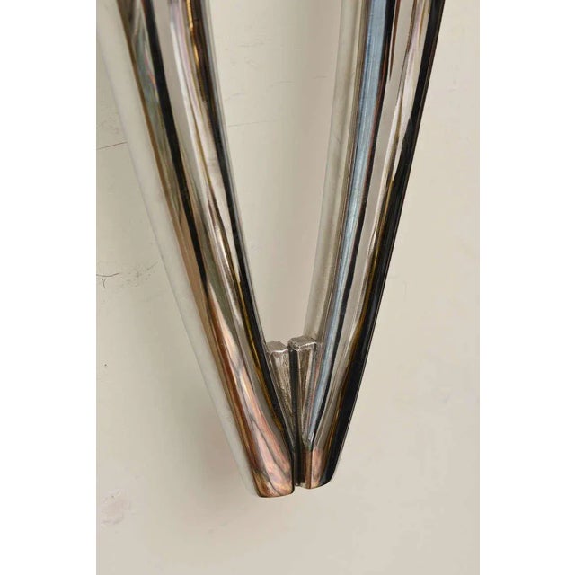 Modernist Limited Edition Suspended Wall Sculpture in Stainless Steel by Jim Martin For Sale - Image 4 of 10
