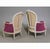 2 French Louis XV Style Painted Arm Chairs - 40 in tall x 26 x 27, seat height is 19.5 in