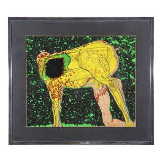 Illegibly Signed Hybrid Creature Serigraph For Sale