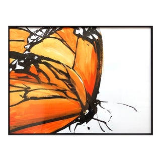 “Monarch 3” Butterfly Series Contemporary Ink Drawing by James Repton For Sale