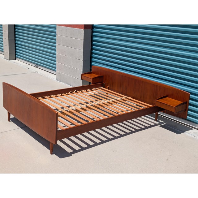 Danish Modern Full Size Teak Bed Frame by Melvin Mikkelsen Møbler, C1960s For Sale - Image 12 of 13