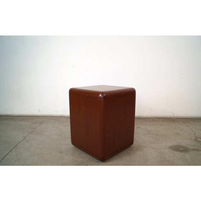 Vintage Mid century Modern side table stand for sale. Made of walnut, and very solidly constructed. Made here in the US...