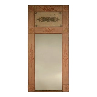 Antique French Original Paint Trumeau, Circa 1900-1920 Completely Unrestored For Sale