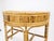 Vintage 1970s Bamboo Rattan Demilune Mid-Century Modern Console Sofa Table For Sale - Image 10 of 12