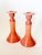 Antique Tiffin Carrara Coral Slag Glass Candlesticks, a Pair For Sale - Image 4 of 10