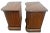 1960s 1960s Heritage Grand Tour Curved Walnut Nightstands End Tables Cabinet, Shelf Set of Two For Sale - Image 5 of 12