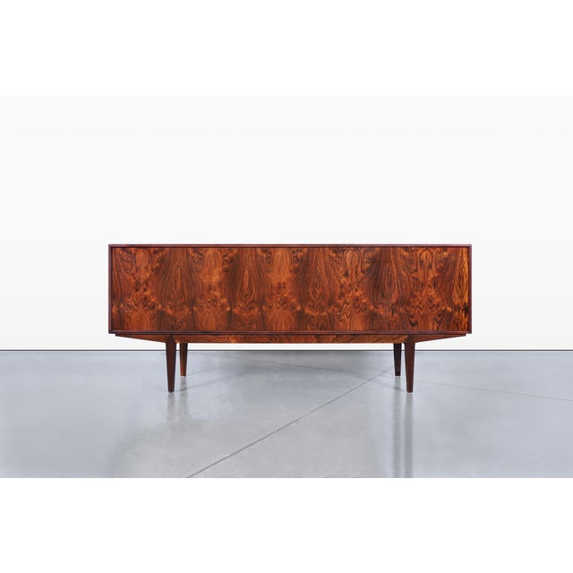 Danish Modern Brazilian Rosewood Credenza by Knud Nielsen For Sale - Image 12 of 16