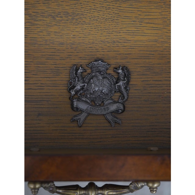 Theodore Alexander Althorp Collection Leather Top Partners Desk For Sale - Image 17 of 17