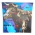 Stylized Geometric Painting of Two Cows in a Bold Cubist Style For Sale