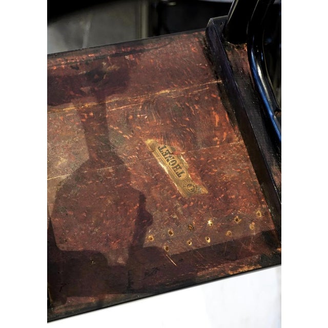 Vienna Art Nouveau Black Stained Nesting Tables from Thonet, 1900s, Set of 4 For Sale - Image 5 of 6
