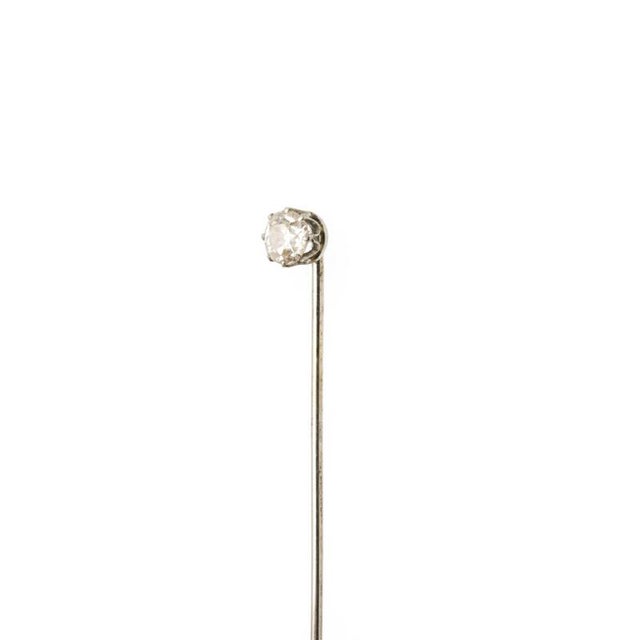 Tie Clip in 19.2 Karat Gold with Diamond For Sale - Image 6 of 6