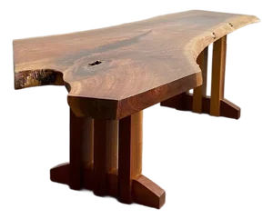 Vintage Jeffrey Greene Live Edge Coffee Table or Bench, 1980s