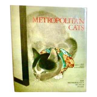 Vintage 1980s Metropolitan Cats Art Book For Sale