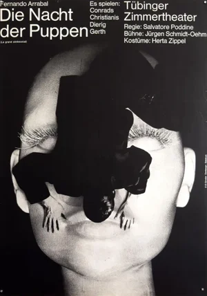 The Night of the Dolls Original Theater Poster by F+R Grindler, 1968