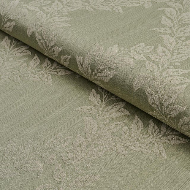 Schumacher Schumacher Tyninghame Trellis Fabric In Sage For Sale - Image 4 of 5