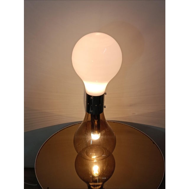 Brown Vintage Lamp from Mazzega, 1970s For Sale - Image 8 of 9