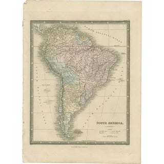 Antique Map of South America by Wyld, 1845 For Sale