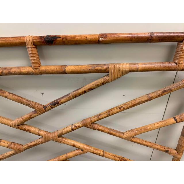Bent Bamboo Full Size Headboard Chairish