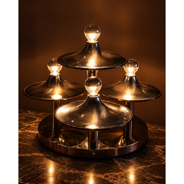 1970s Multi-Level Trumpet Lamp, 1970s For Sale - Image 5 of 7
