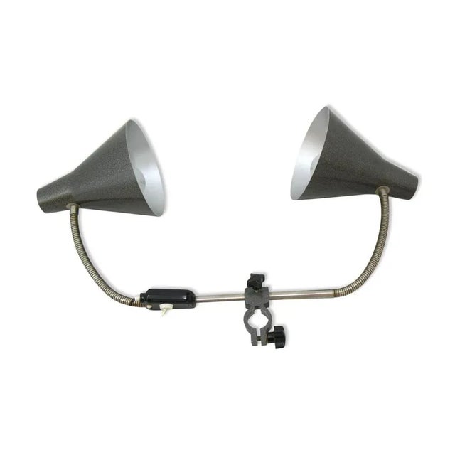 Architect's Table Double Lamp, 1950s For Sale - Image 10 of 10