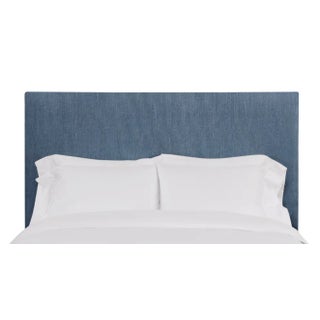 Hadley Twin Headboard, Navy Linen For Sale