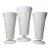 Vintage Indiana Glass Colony Grape Milk Glass Vases, S/3 For Sale