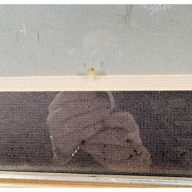 Vintage 1971 Woodi Ishmael Signed Original Pastel Portrait of a Man For Sale - Image 10 of 14