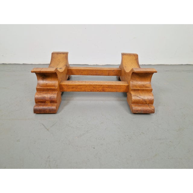 Oak Barrel Stand, 1930s For Sale - Image 3 of 10